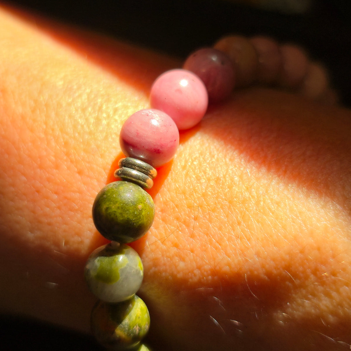 Rhodonite & Unakite - Bracelet
